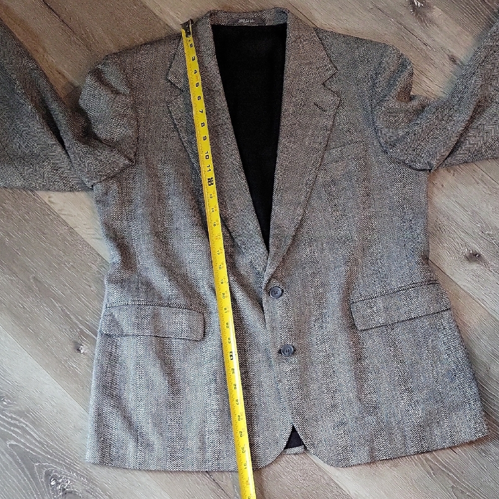 Vintage Haggar Imperial Gray Sport Coat Gentleman's Fit - Picture 3 of 9